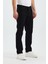 Erkek Regular Fit Geniş Paça Yüksek Bel Casual Kot Pantolon 4