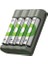 E411 Usb Şarj Cihaz + 4 Adet AA 2600 mAh Şarjlı Kalem Pil 3