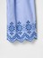 Kız Bebek Mavi Eyelet Poplin Outfit Set 2