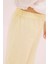Beli Lastikli Geniş Paça Pantolon Sarı Y9912027_009 4