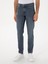 Erkek Koyu Lacivert Slim Fit Pamuklu Jean Pantolon 50298879-VR100 2