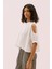 Cut Out Detaylı Karpuz Kol T-Shirt Ekru Y2523835_049 1
