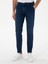 Erkek Lacivert Slim Fit Pamuk Karışımlı Jean Pantolon 50298884-VR033 2