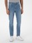 Erkek Açık Mavi Slim Fit Pamuk Karışımlı Jean Pantolon 50298866-VR003 2