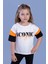 Kız Çocuk Garni Detaylı Baskılı Tişört 2