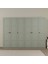 Lucas 6 Kapaklı,15 Raf Bölmeli Yüklük & Askılıklı Geniş Elbise Dolabı-Gardırop Yeşil 190X270 cm 2