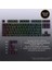 Mekanik Klavye Kontur Keycaps Seti- 97 Tuş Şeffaf Rgb Uyumlu Çizgili Tuş Takımıı 1