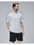 Eastwood Beyaz Bisiklet Yaka Baskılı Oversize Erkek Tshirt 5