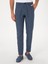 Erkek Indigo Carrot Fit Beli Lastikli %100 Keten Spor Pantolon 50298913-VR028 2