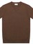 Erkek Kahverengi Slim Fit Bisiklet Yaka Triko T-Shirt 5