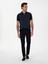 Erkek Lacivert Slim Fit Pamuk Karışımlı Kanvas Pantolon 50298899-VR033 1