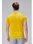 Barnes Sarı Bisiklet Yaka Baskılı Standard Fit Erkek Tshirt 4