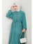 Katlı Ponponlu Ayrobin Elbise 1550 - Mint 3