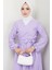Bağlamalı Bluz Etek Ikili Takım 1465 - Lila 2