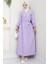 Bağlamalı Bluz Etek Ikili Takım 1465 - Lila 5