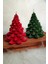 2'li Yeni Yıl ( Noel - Yılbaşı ) Konseptli Çam Ağacı Mum 2
