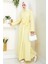 Seliz Yandan Düğmeli Elbise 1528 - Sarı 1