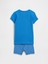 Bebek Mavi %100 Organik Pamuk Sesame Street Pijama Takımı 3