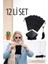 Kumaş Gözlük Kılıfı 6+6 Kılıf+Bezli Set 2