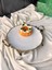 Antique White Kulplu Yuvarlak Sunum Tabak 5