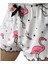 Real Passione Lingerie Flamingo Desenli Şortlu Takım 4