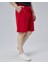 Asher Kırmızı Yırtmaçlı Patchli Rahat Kalıp Erkek Örme Şort 3