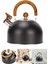 Düdüklü Çaydanlık Ahşap Iskandinav Su Isıtıcı Islık Çalan Çaydanlık Kettle Demlik Çay Potu 2 Litre 1