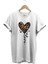 14 Şubat Sevgililer Günü Kalp Leopar Desen Baskılı %100 Pamuk Regular Fit Bisiklet Yaka T-Shirt 1