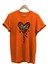 14 Şubat Sevgililer Günü Kalp Leopar Desen Baskılı %100 Pamuk Regular Fit Bisiklet Yaka T-Shirt 1