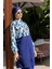 Tam Kapalı Paraşüt Kumaş Crop Model Damla Desenli Tesettür Mayo - 2527 1