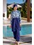 Tam Kapalı Paraşüt Kumaş Crop Model Damla Desenli Tesettür Mayo - 2527 4