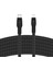 Boostcharge Pro Flex Örgülü USB Tip C - Lightning Kablosu (3M/10FT), Mfi Sertifikalı 20W Hızlı Şarj Pd Güç Dağıtımı - Siyah 1