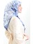 Etnik Desen Soft Eşarp 90200-01 Indigo 3