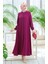 Fermuarlı Mevlana Ferace 4106-03 Mor 3