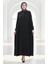 Fermuarlı Mevlana Ferace 4106-04 Siyah 2