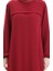 Yandan Yırtmaçlı Uzun Tunik 4104-06 Bordo 5