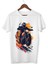 Motor Baskılı Tişört Yetişkin/çocuk Beyaz T-Shirt 1