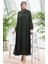 Fermuarlı Mevlana Ferace 4106-02 Zümrüt Yeşili 2