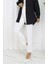 Düz Paça Pantolon 1154-05 Beyaz 4