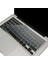 Macbook Air Pro Klavye Koruyucu (Us To Tr) Ombre (Eski USB Li Model 2008/2017 Yılı) ile Uyumlu Siyah Gri 1