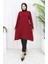 Asimetrik Prenses Tunik 4101-03 Bordo 1