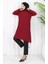 Asimetrik Prenses Tunik 4101-03 Bordo 2