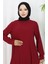 Asimetrik Prenses Tunik 4101-03 Bordo 3
