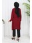 Asimetrik Prenses Tunik 4101-03 Bordo 5