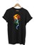 Manzara Ağaç Güneş Dağ ve Nehir Baskılı %100 Pamuk Regular Fit Bisiklet Yaka T-Shirt 1
