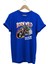 Motorsiklet Born Wild Ride Or Die Baskılı Kuru Kafa %100 Pamuk Regular Fit Bisiklet Yaka T-Shirt 1