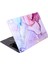 Macbook Air M1 Kılıf 13 Inç MARBLE15NL (Touchıd'li M1 Air) A2337 A2179 A1932 ile Uyumlu Açık Pembe 1
