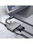 Type-C HDMI VGA USB 3.0 Type 4in1 Video Dönüştürücü Veri Aktarıcı USB Adaptör Notebook ve Macbook ile Uyumlu Gri Tc-26 3