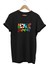 Yaz Love Summer Yazı Baskılı Deniz Sahil Kumsal Desenli %100 Pamuk Regular Fit Bisiklet Yaka T-Shirt 1