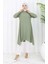 Asimetrik Prenses Tunik 4101-06 Haki 1